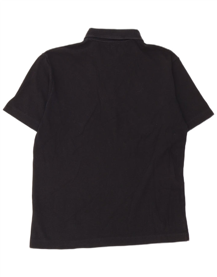 Polo Kappa Uomo Large Nera In Cotone