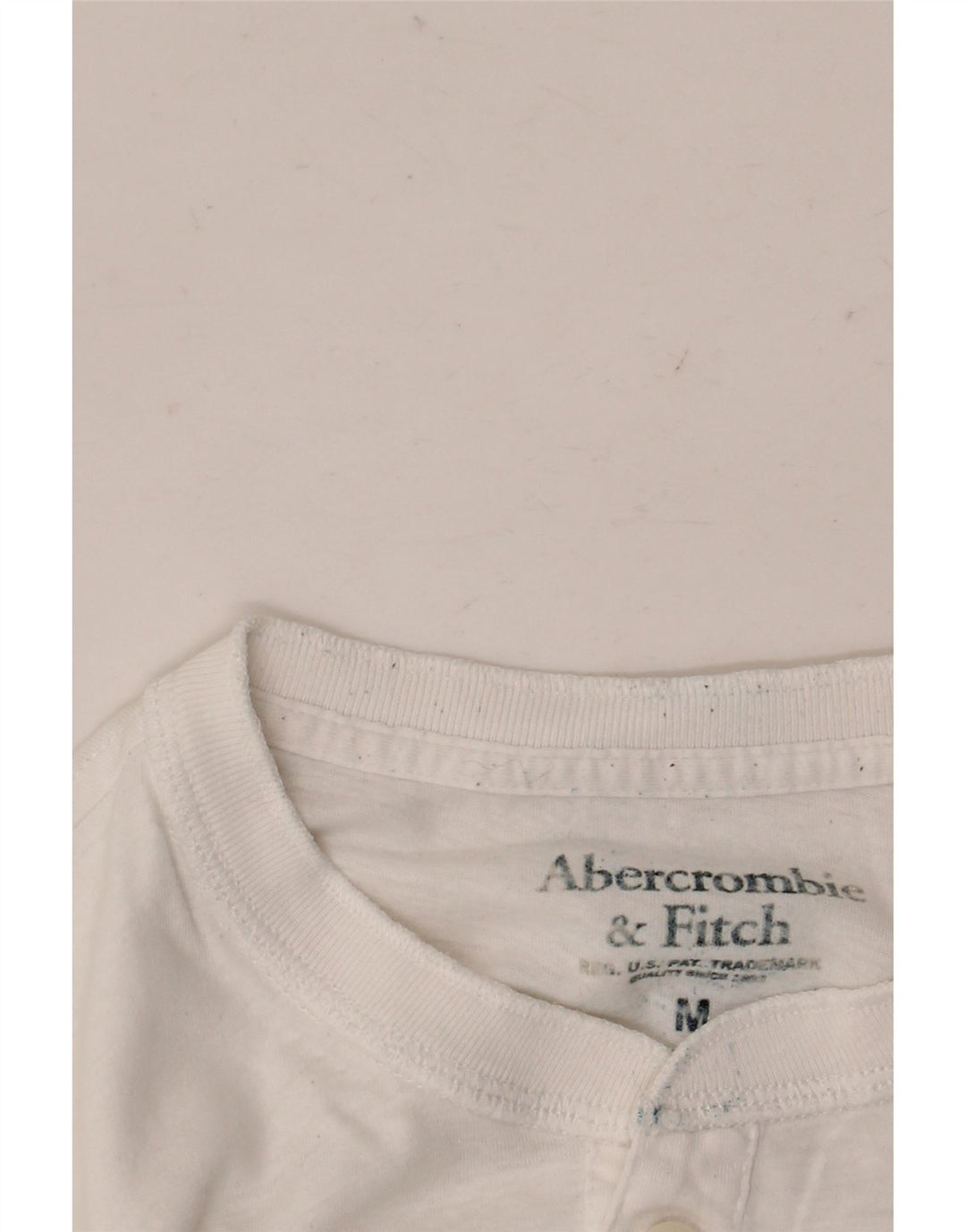 T-shirt da uomo ABERCROMBIE & FITCH in cotone bianco medio