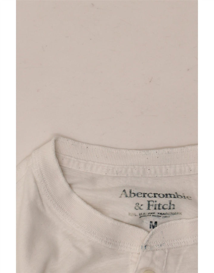 T-shirt da uomo ABERCROMBIE & FITCH in cotone bianco medio