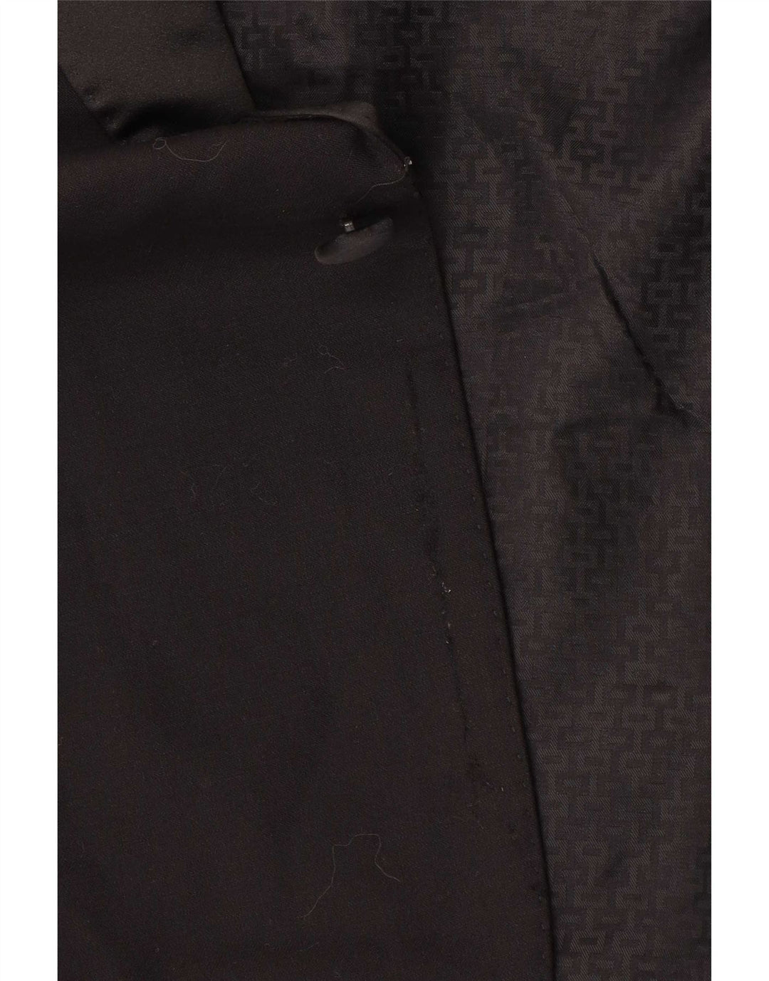 Giacca blazer a 1 bottone da uomo Marks & Spencer UK 46 XL nera in lana vergine