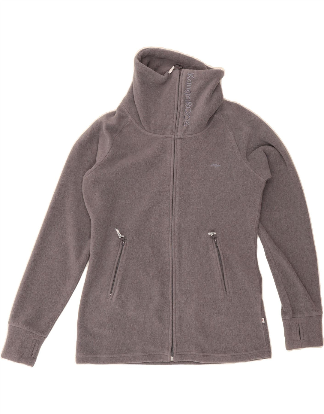 KANGAROOS Womens Fleece Jacket UK 10/12 Medium Purple Polyester Vintage Kangaroos and Second-Hand Kangaroos from Messina Hembry 