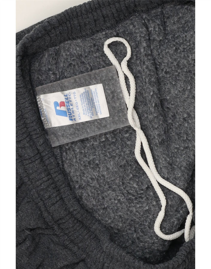 RUSSELL ATHLETIC Mens Tracksuit Trousers 2XL Grey Cotton Vintage Russell Athletic and Second-Hand Russell Athletic from Messina Hembry 