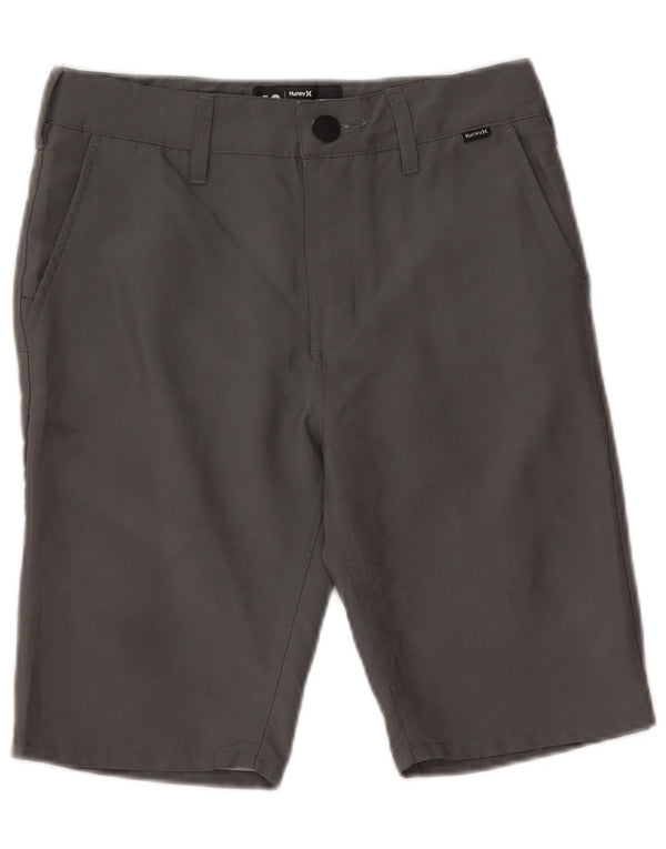 Pantaloncini chino HURLEY Dri Fit da bambino 11-12 anni W26 poliestere grigio