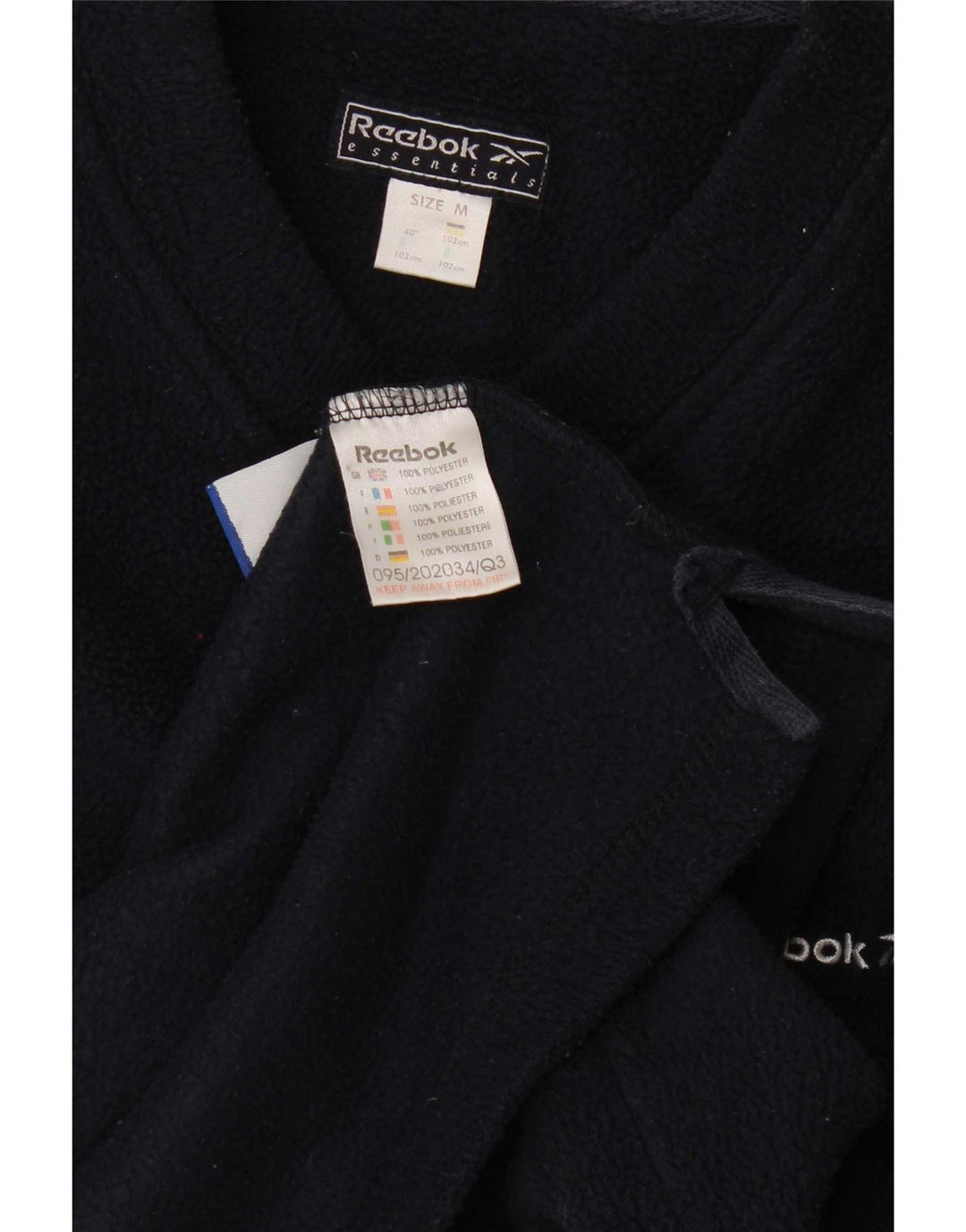 Maglione in pile da uomo Reebok medio blu navy in poliestere