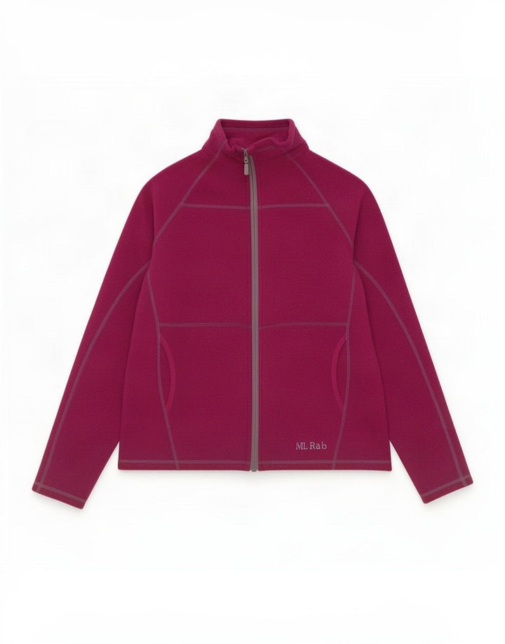 Giacca da tuta da donna Rab UK 14 Large Maroon Poliestere