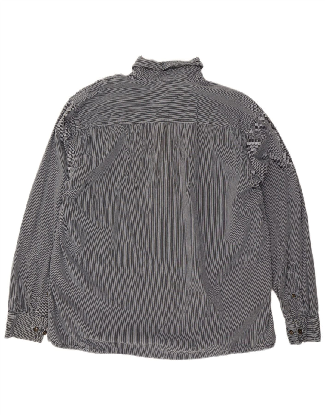 Camicia da uomo Wrangler XL in cotone gessato blu