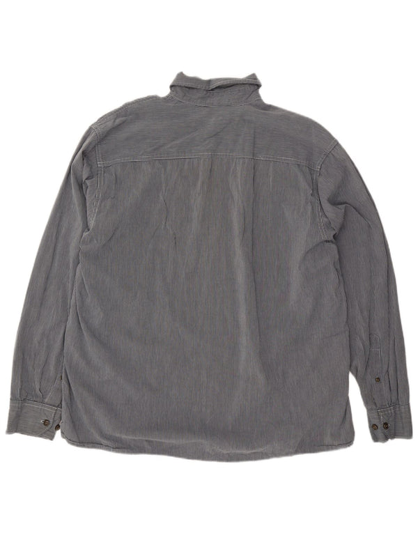 Camicia da uomo Wrangler XL in cotone gessato blu