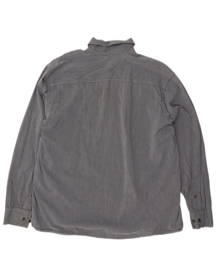 Camicia da uomo Wrangler XL in cotone gessato blu