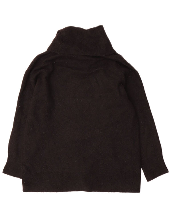 Massimo Dutti Maglione maglione oversize da donna con collo alto UK 10 piccolo nero