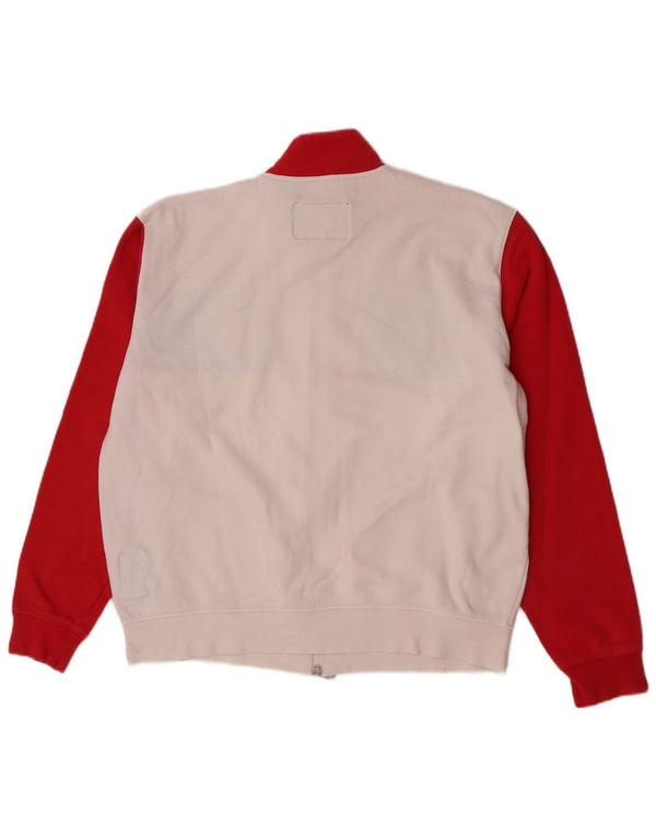 Polo Assn. Giacca da tuta da uomo 4XL in cotone color block bianco