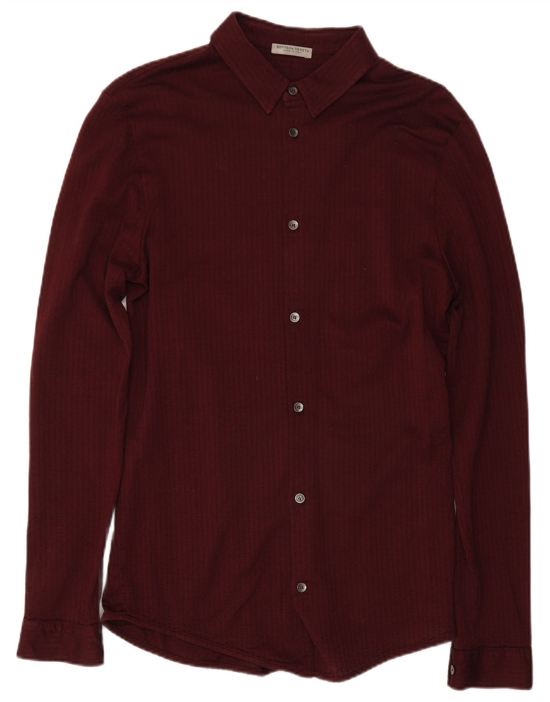 Camicia Bottega Veneta Uomo IT 48 Gessato Medio Bordeaux