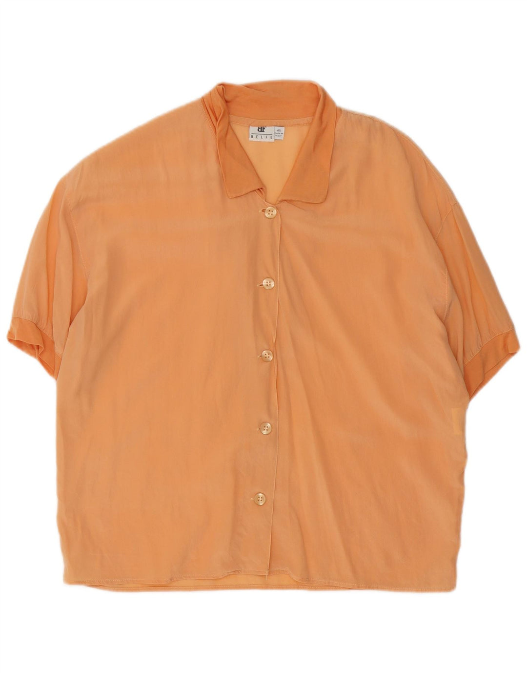 Belfe & Camicia a maniche corte da donna Camicetta IT 46 Large Rosa Seta