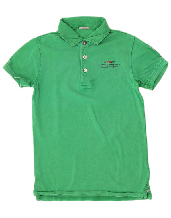 Polo Geographic da bambino Napapijri 13-14 anni in cotone verde
