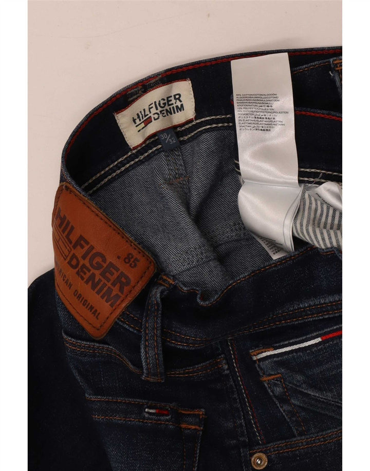Jeans bootcut da uomo Tommy Hilfiger W30 L29 cotone blu navy