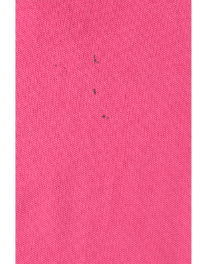 Polo Adidas da donna UK 12 cotone rosa medio