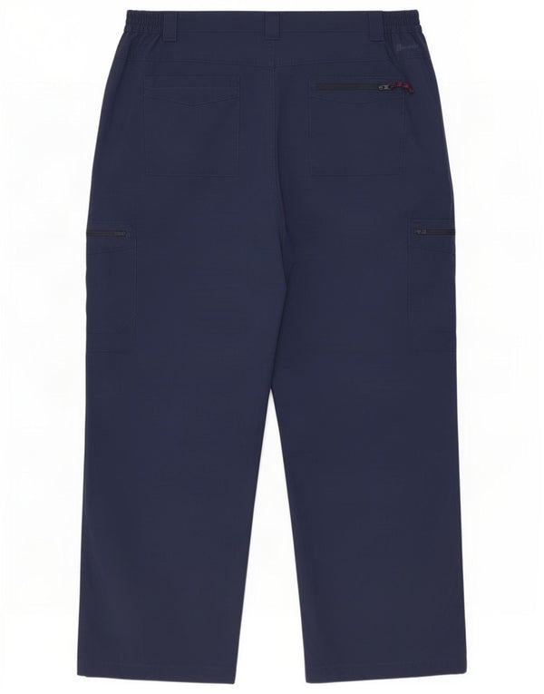 Mountain Warehouse Pantaloni cargo a vita alta da donna UK 16 Large W34 L29 Nav
