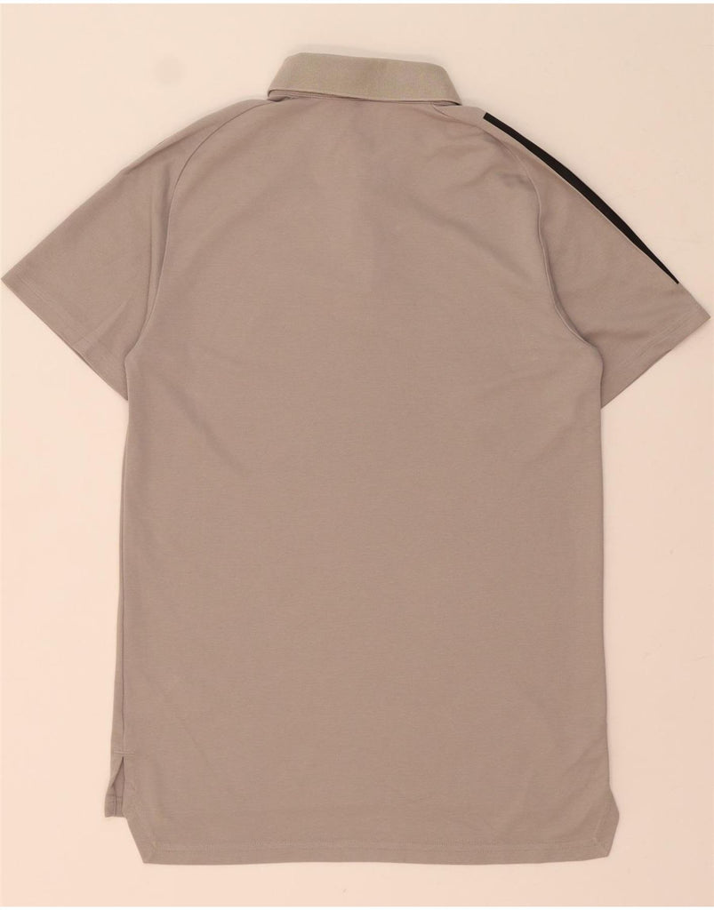 ADIDAS Mens Irish Football Graphic Polo Shirt Small Grey Cotton Vintage Adidas and Second-Hand Adidas from Messina Hembry 