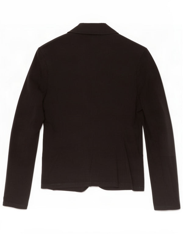 Max Mara Giacca blazer a 2 bottoni da donna Weekend UK 14 Large Black Lycra
