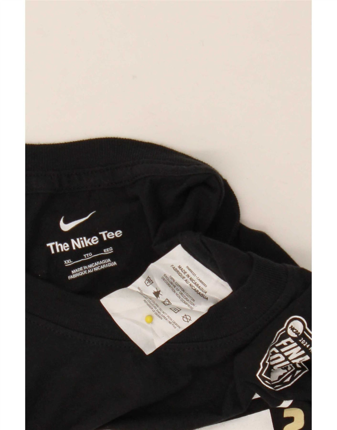 T-shirt grafica da uomo Nike Top 2XL cotone nero