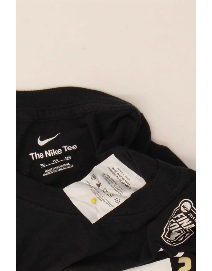 T-shirt grafica da uomo Nike Top 2XL cotone nero