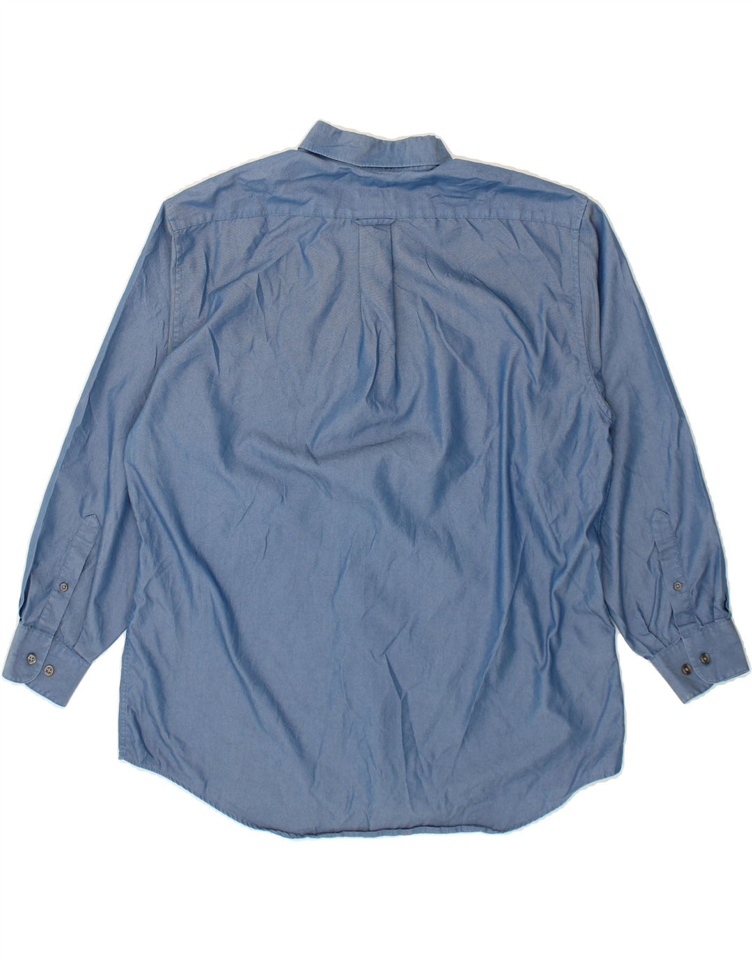 DOCKERS Mens Shirt Size 16 16 1/2 Large Navy Blue Cotton Vintage Dockers and Second-Hand Dockers from Messina Hembry 