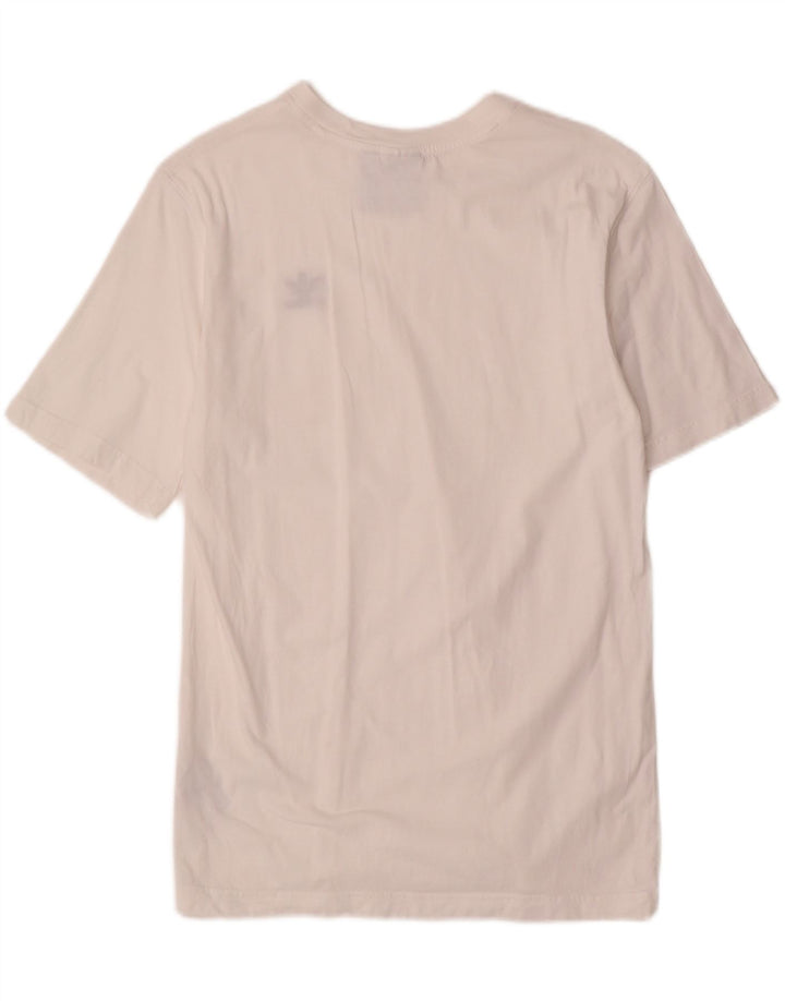 T-shirt da uomo Adidas Top Small in cotone bianco