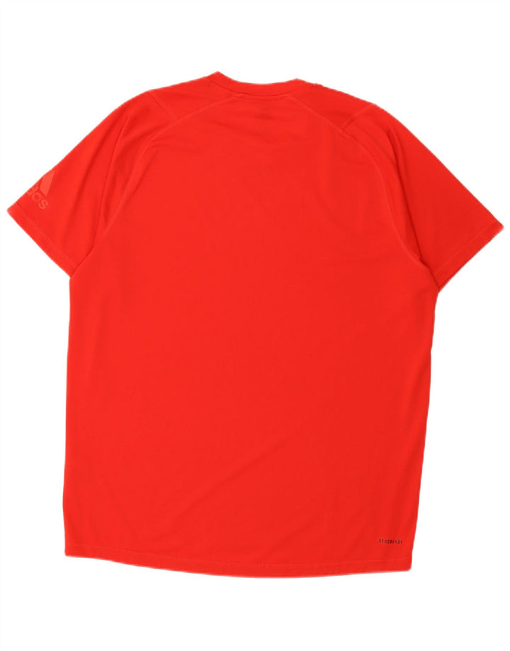 T-shirt grafica Adidas Aeroready da uomo, grande, in poliestere rosso
