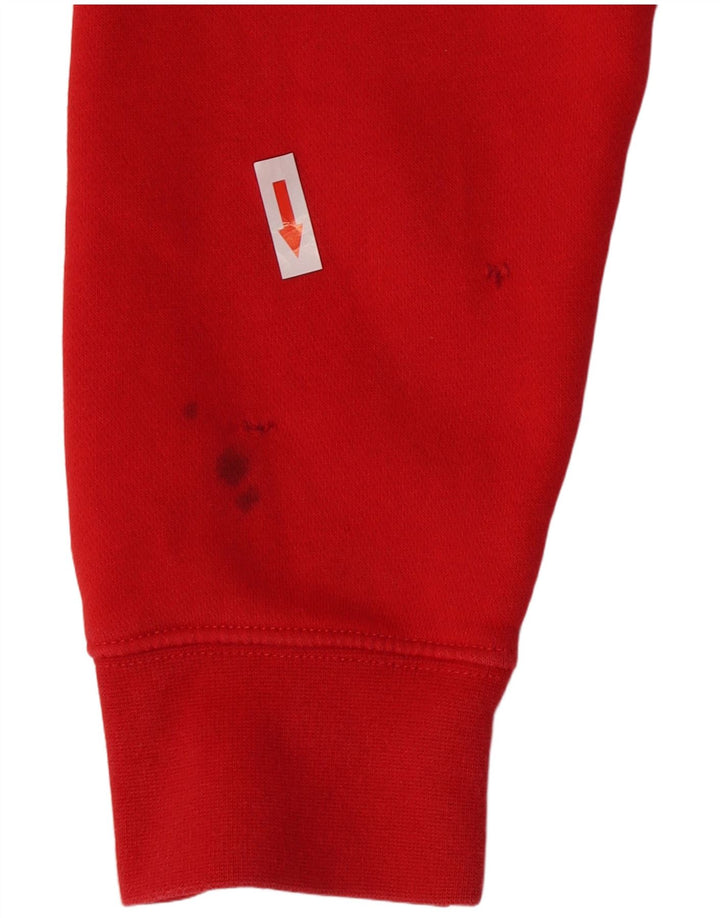 Felpa con cappuccio da uomo Nike Small rossa in cotone