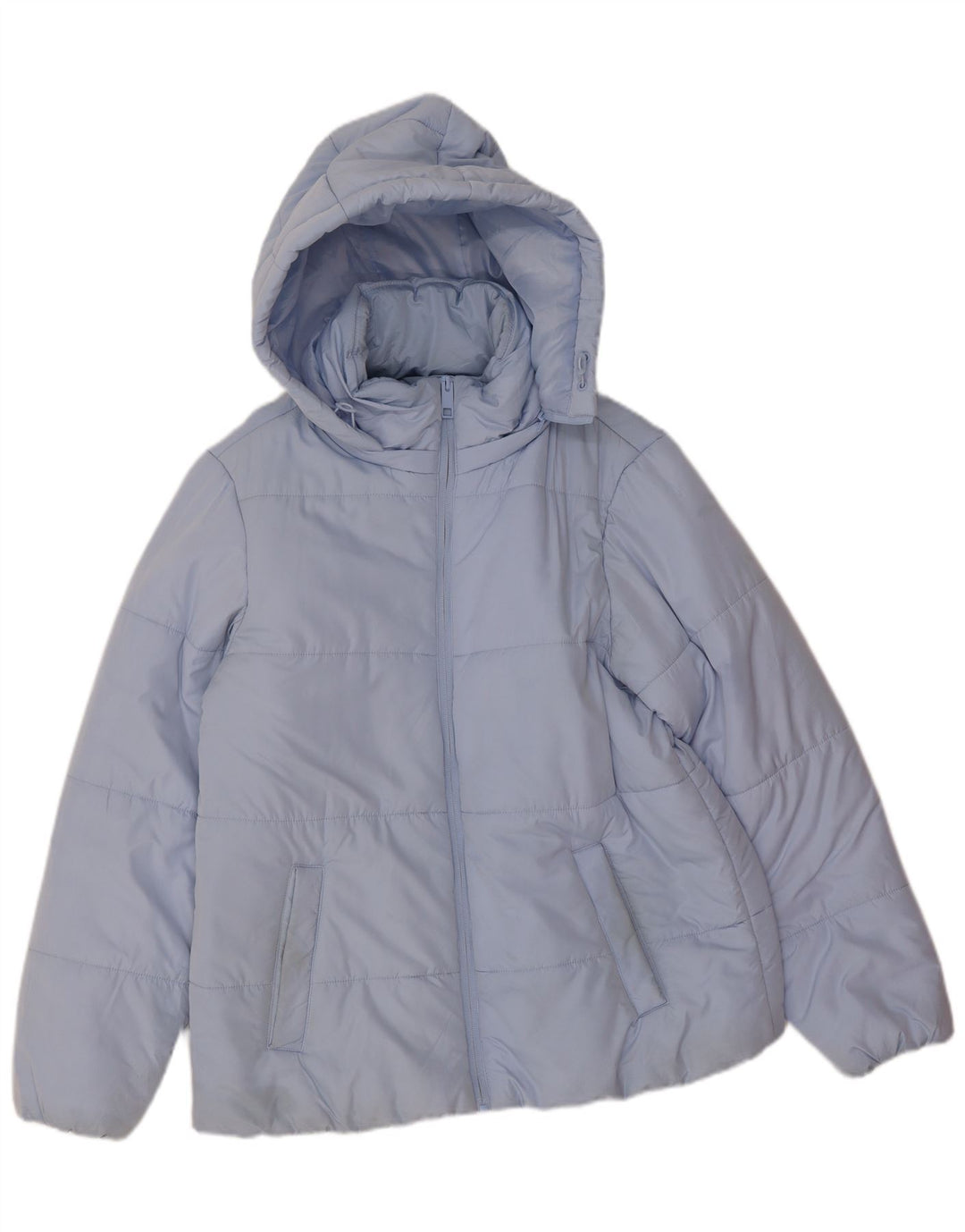 Giacca imbottita con cappuccio da donna Marks & Spencer UK 14 grande poliestere blu