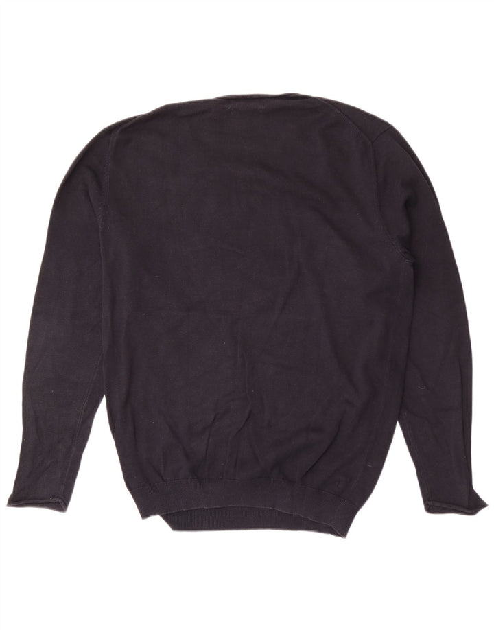 Maglione maglione con scollo a V da uomo Jack & Jones XL Blu navy