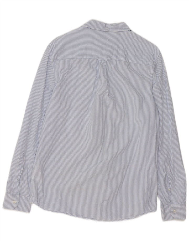 Camicia da uomo classica Jack Wills in cotone gessato blu medio
