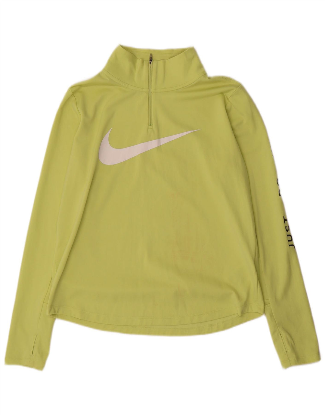 Top da tuta Nike Dri Fit Graphic Pullover da donna UK 14 Verde medio