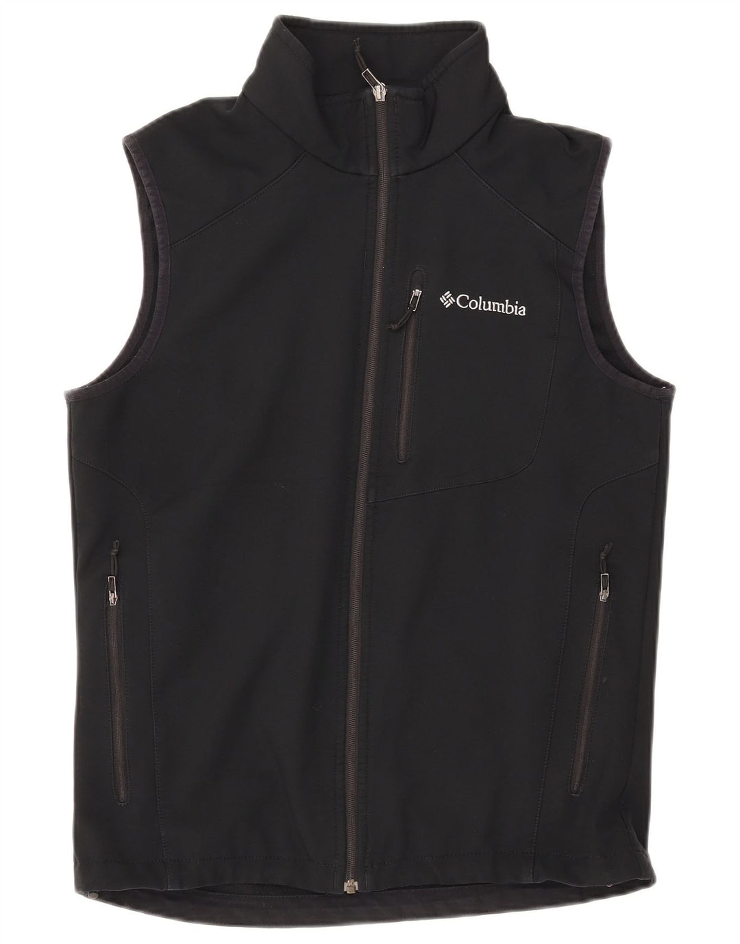 COLUMBIA Giacca da tuta senza maniche da uomo in poliestere nero medio