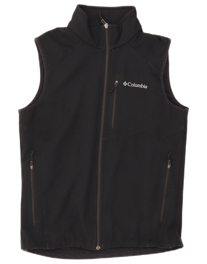 COLUMBIA Giacca da tuta senza maniche da uomo in poliestere nero medio