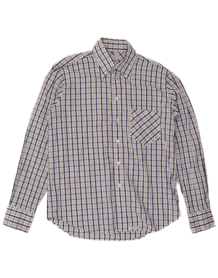 Ted Baker Camicia da uomo Taglia 3 Cotone a quadri blu medio