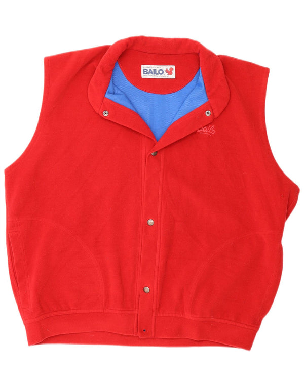 Gilet in pile da uomo Bailo UK 42 XL rosso
