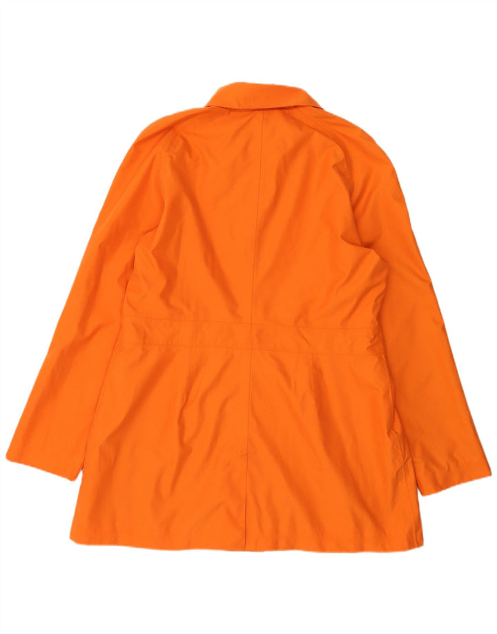 Giacca blazer a 6 bottoni da donna Lands End UK 16 grande poliestere arancione