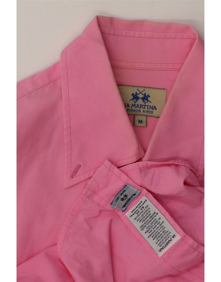 Camicia Uomo La Martina Cotone Rosa Medio