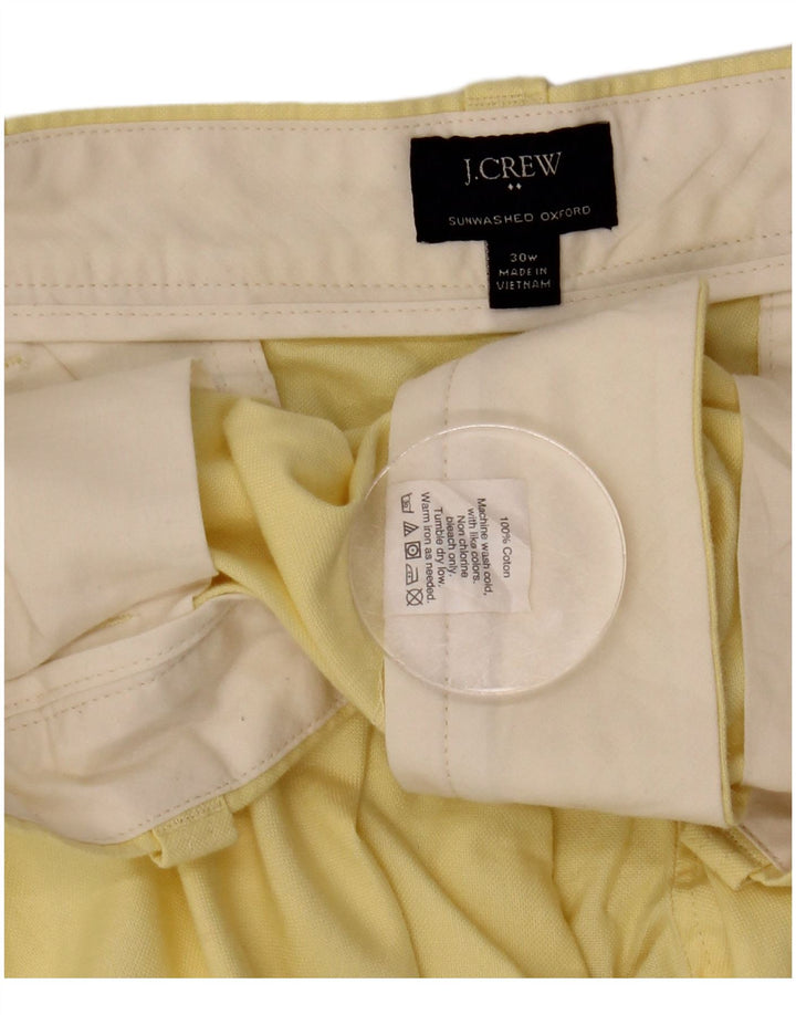 Pantaloncini chino da uomo J. CREW W30 cotone giallo medio
