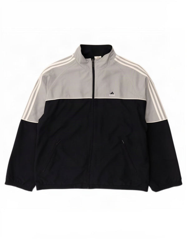 Giacca da tuta da uomo Adidas UK 46/48 XL Blu navy Colourblock
