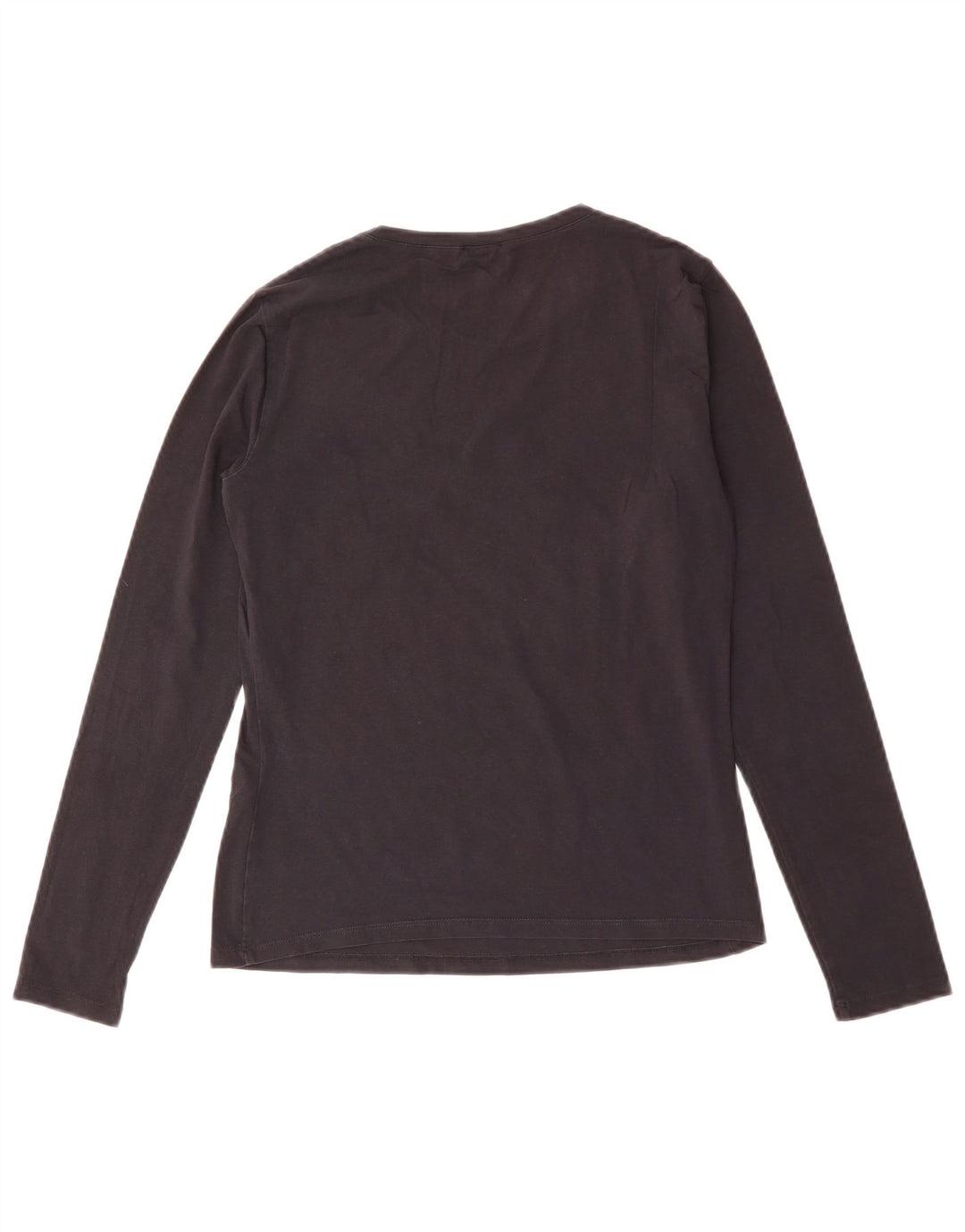 Armani Jeans Top grafico da donna manica lunga IT 44 cotone nero medio