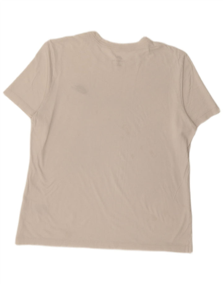 T-shirt da uomo NIKE Top grande in cotone bianco