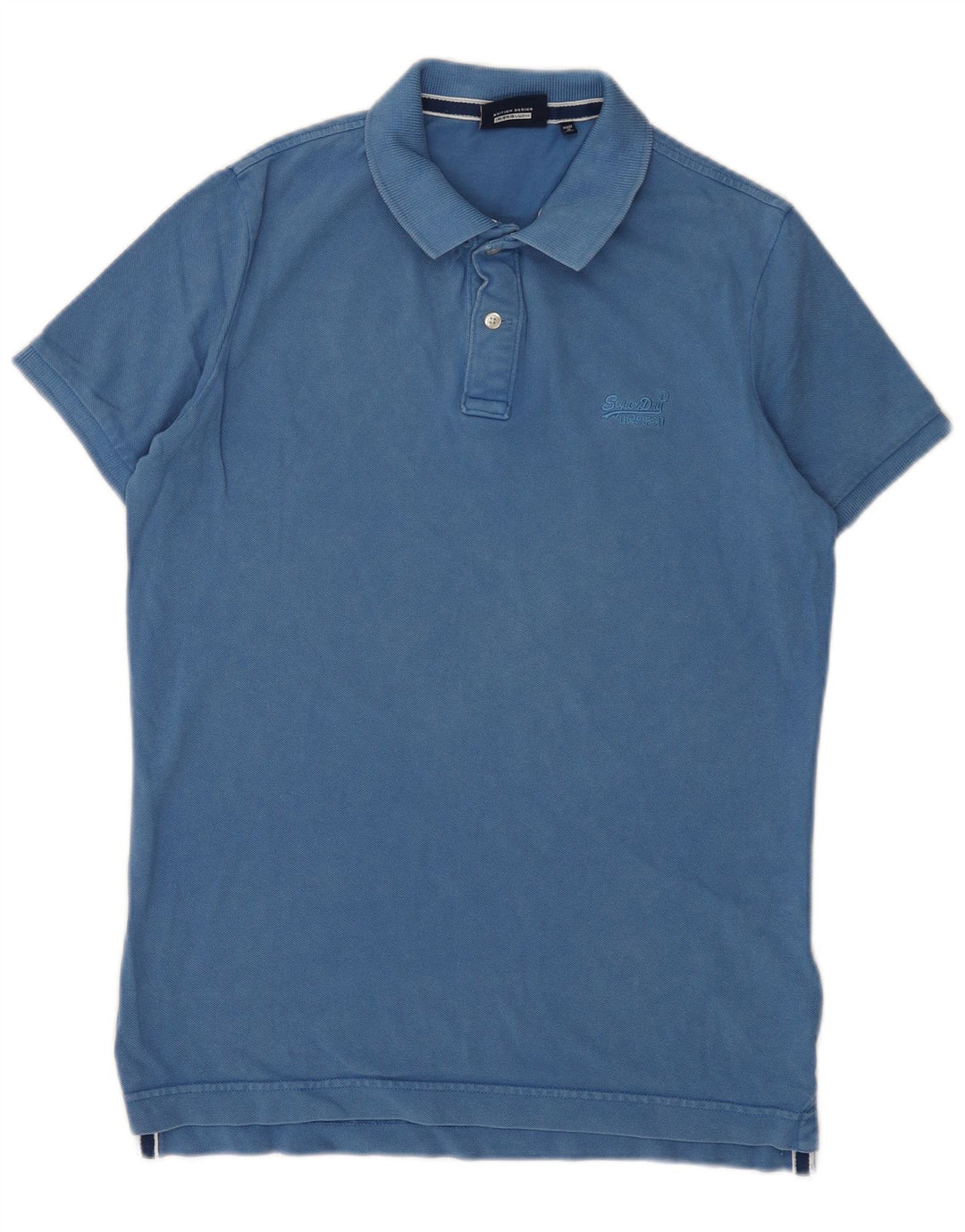 Polo da uomo Superdry Large in cotone blu