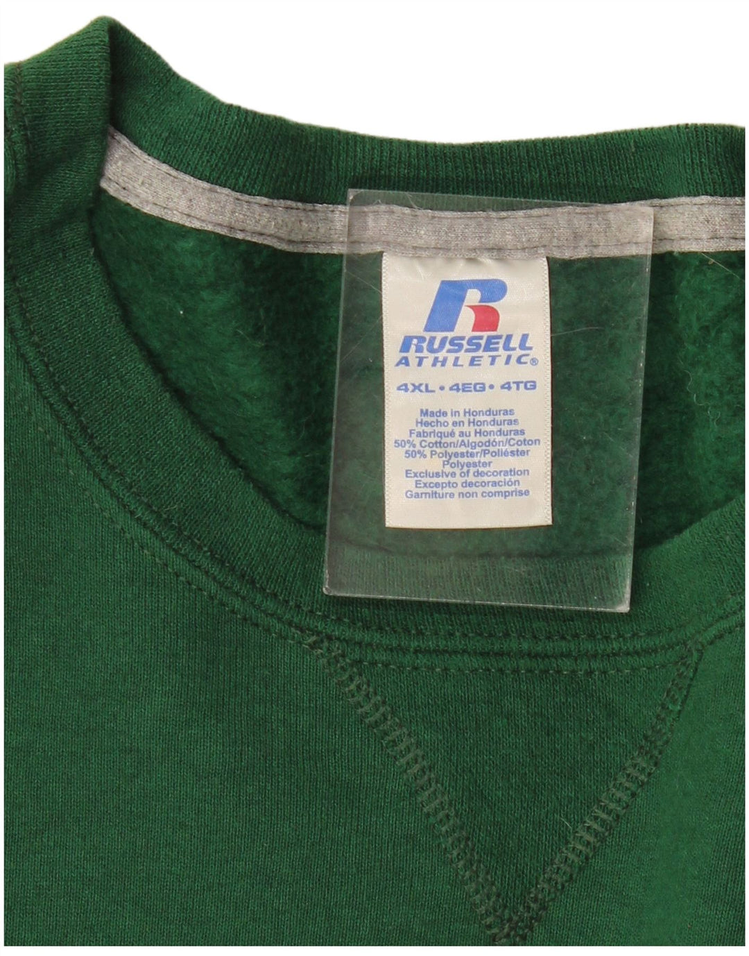 Felpa da uomo RUSSELL ATHLETIC 4XL cotone verde
