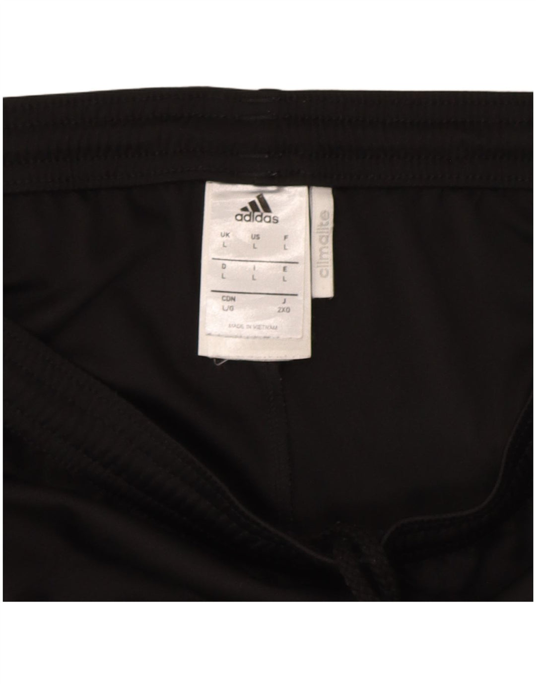 Pantaloncini sportivi Adidas Climalite da uomo grandi in poliestere nero