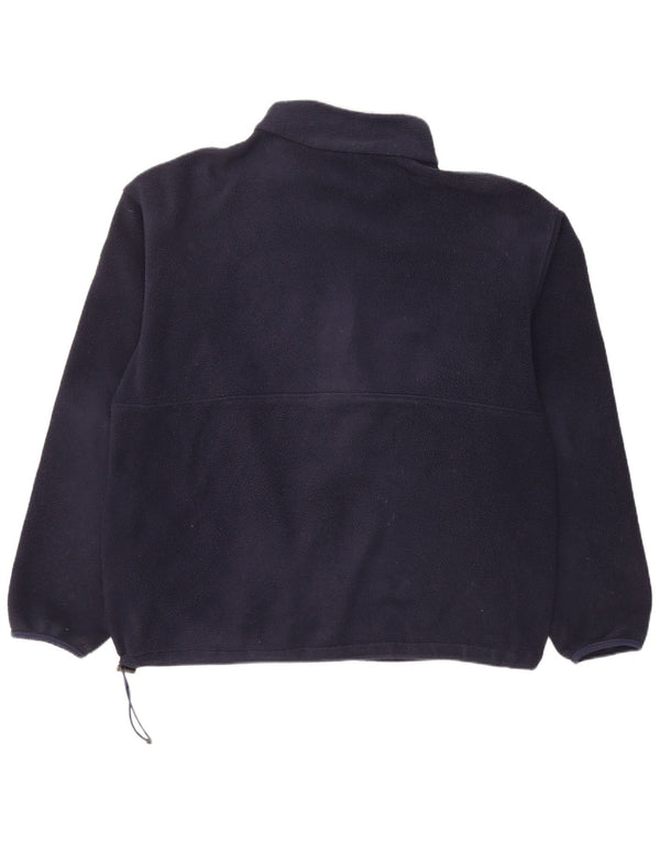 Timberland Giacca in pile Polartec da uomo UK 40 Large Blu Navy Poliestere