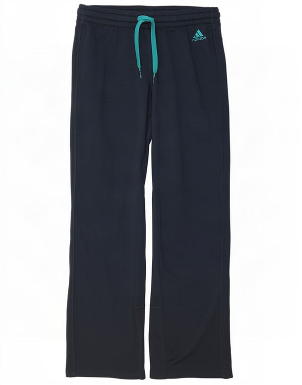 Pantaloni tuta da donna Adidas UK 12/14 Medium Navy Blue Poliestere