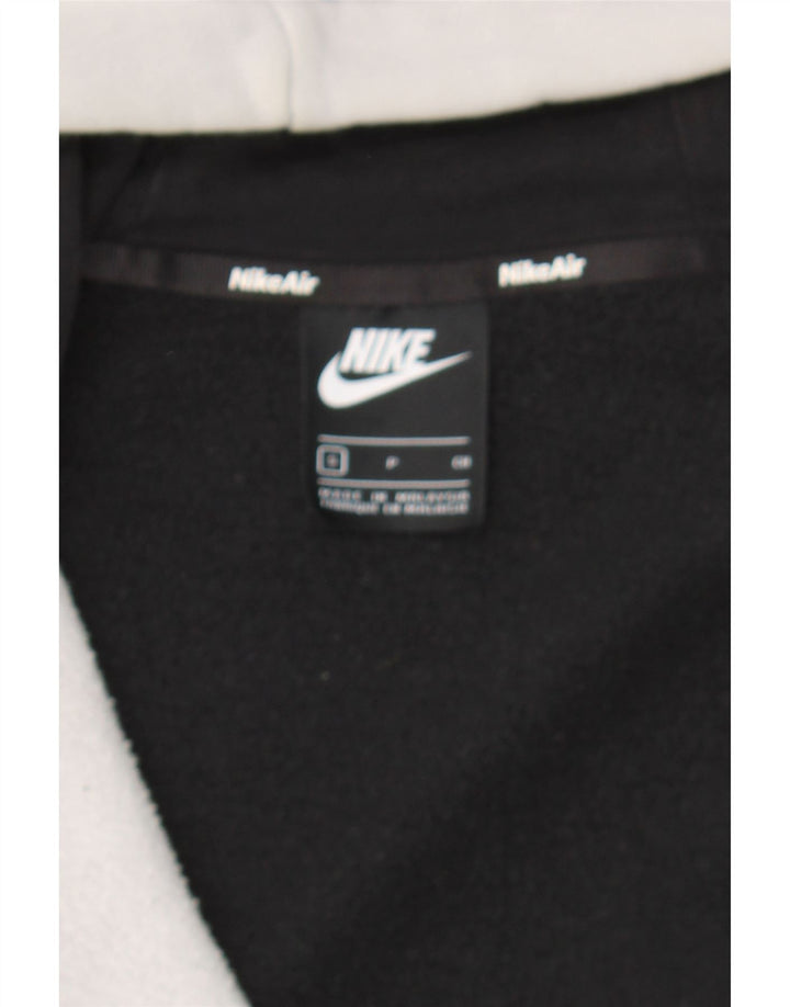 NIKE Mens Zip Hoodie Sweater Small Black Colourblock Cotton Vintage Nike and Second-Hand Nike from Messina Hembry 