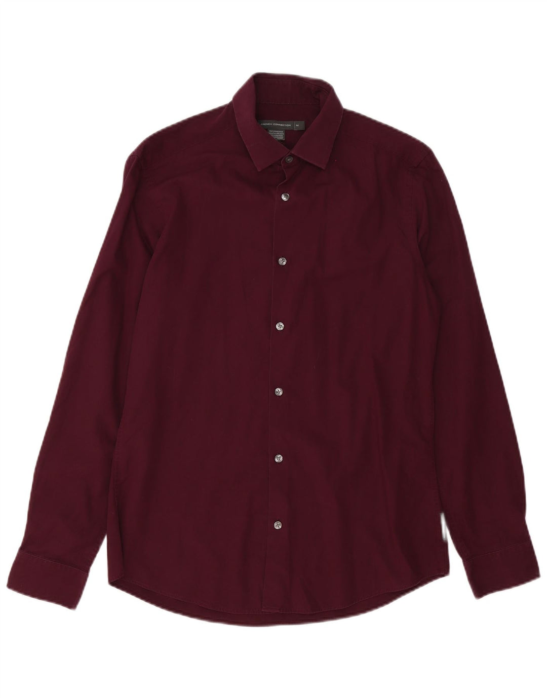 FRENCH CONNECTION Camicia da uomo in cotone bordeaux medio