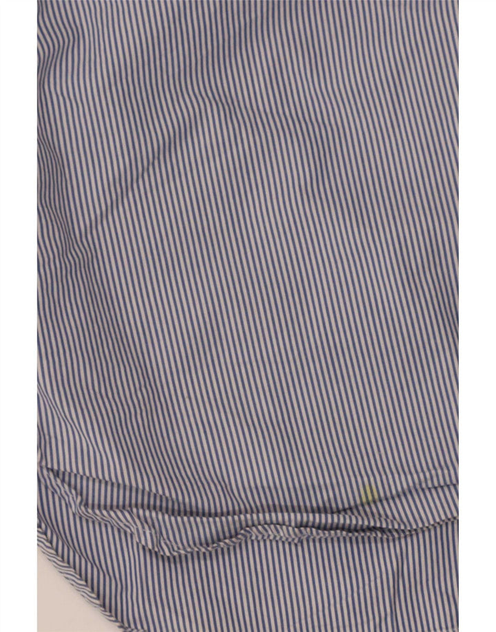 Camicia da uomo Superdry in cotone gessato blu medio